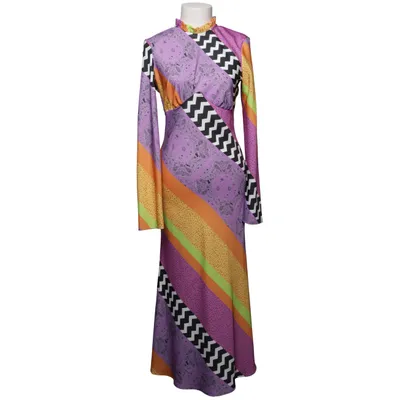 Robe longue (Violet, Multicolore) de Never Fully Dressed Polyester