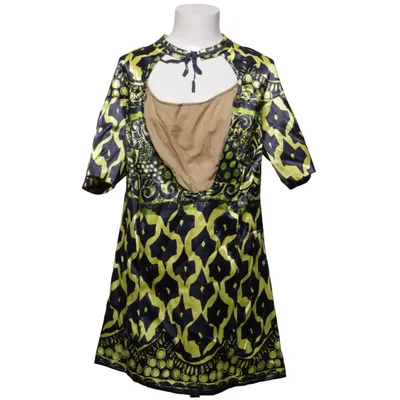 Jurk (Geel, Blauw, Meerkleurig) van JLO by Jennifer Lopez Elastaan, Polyester