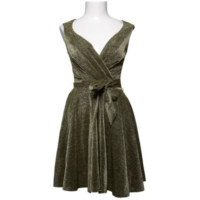 Omlottklänning (Guldfärgad) från Goddiva Polyester