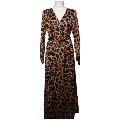 Robe portefeuille (Marron, Noir) de Object Polyester