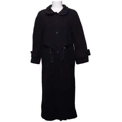 Coat (Blue) from Herluf Design Polyester, Wool