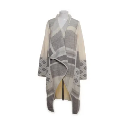 Cardigan (Gris, Blanc) de Vince Laine d'alpaga, Polyamide
