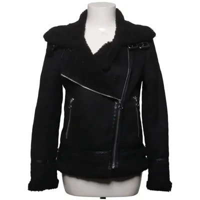 Shearling Jacke (Schwarz) von Zara Outerwear Polyester