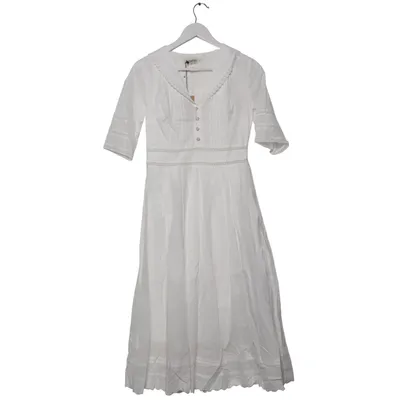 Kleid (Weiß) von Simple Retro Baumwolle