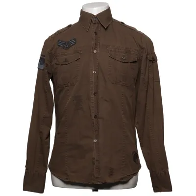 Arbeitshemd (Braun) von Jack & Jones Vintage Denim Baumwolle