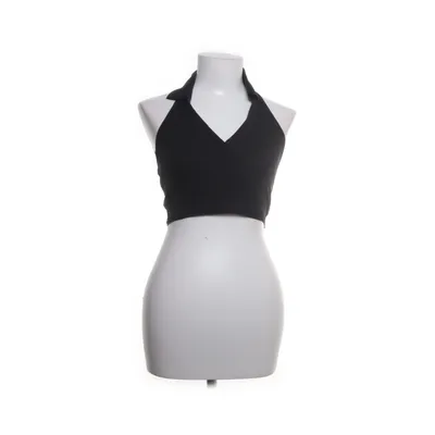 Crop top (Zwart) van Divided by H&M Katoen, Elastaan