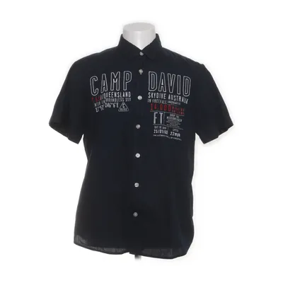 Kortärmad skjorta (Blå) från Camp David Bomull