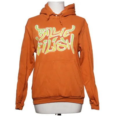 Hoodie (Orange) from Billie Eilish Cotton, Polyester