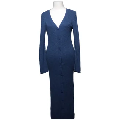 Maxi jurk (Blauw) van Minimum Katoen, Linnen, Viscose