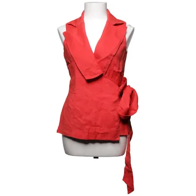 Vest (Red) from Zara Woman Linen, Polyamide, Viscose