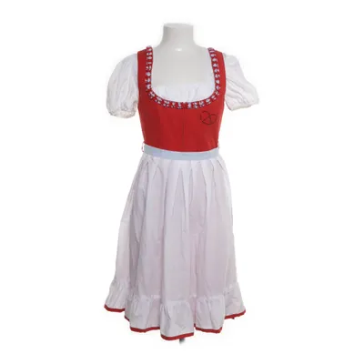 Dirndl (Red, Multicolored) from Melega Cotton, Polyester