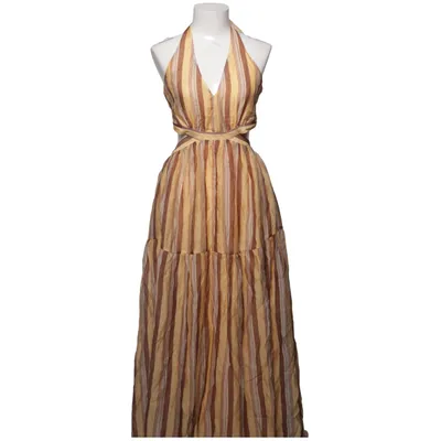 Robe longue (Orange, Multicolore) de H&M Lyocell, Polyamide, Polyester