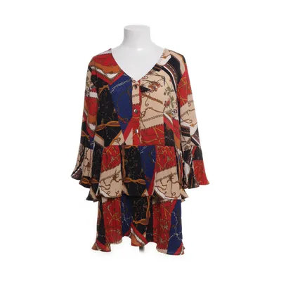 Dress (Red, Multicolored) from Shk Elastane, Polyester