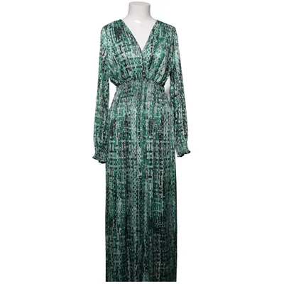Långklänning (Grön, Flerfärgad) från Leana Mode Elastan, Polyester