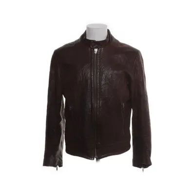 Leather jacket (Brown) from SAND Acetate, Leather, Viscose