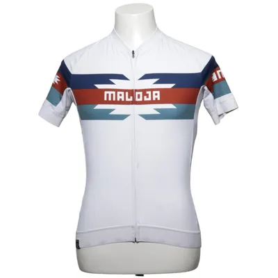 Cykeltröja (Vit, Blå, Röd) från Maloja Polyester