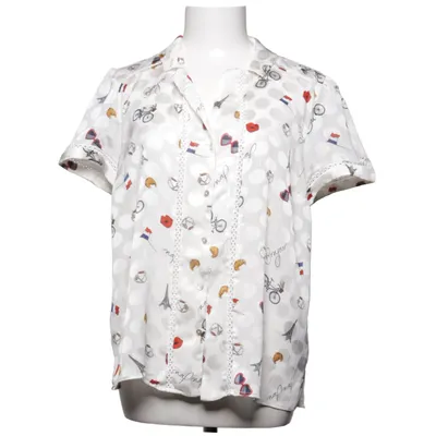 Kortärmad skjorta (Vit, Flerfärgad) från Naf Naf Polyester