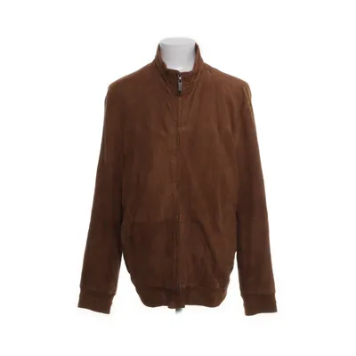 Leather jacket (Brown) from Trapper Cotton, Suede, Leather