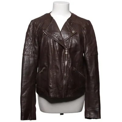 Biker jacket (Brown) from Massimo Dutti