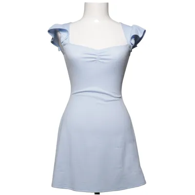 Kjole (Frill Sleeve Shift Dress) fra NLY One Elastan, Polyester