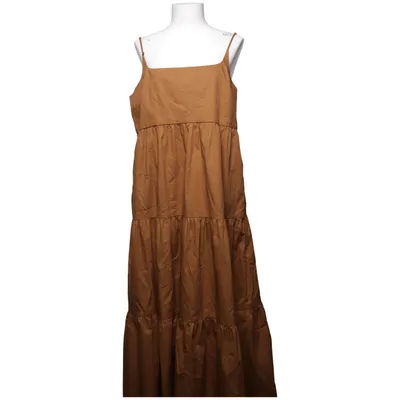 Maxikleid (Beige) von Zara Baumwolle