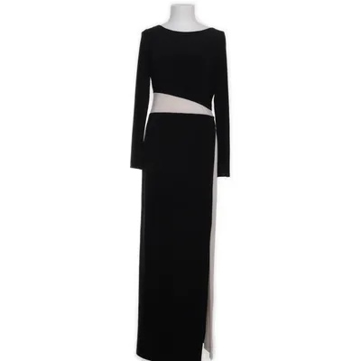 Robe de soirée (Noir, Blanc) de Lauren Ralph Lauren Élasthane, Polyester