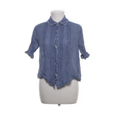 Kortärmad skjorta (Blå, Vit) från Leon & Harper Bomull