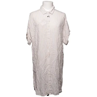 Shirt dress (Beige, White) from XLNT by KappAhl Viscose