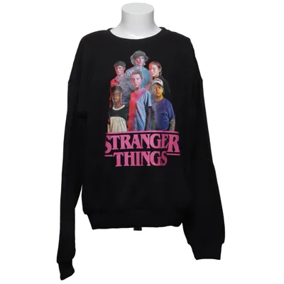 Collegetröja (Svart, Flerfärgad) från Netflix: Stranger Things Bomull, Polyester