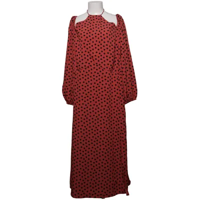 Halterneck-kjole (Rød, Sort) fra River Island Plus Polyester