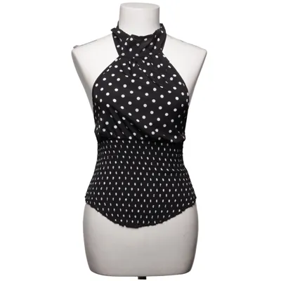Halter neck top (Black, White) from Shein Polyester