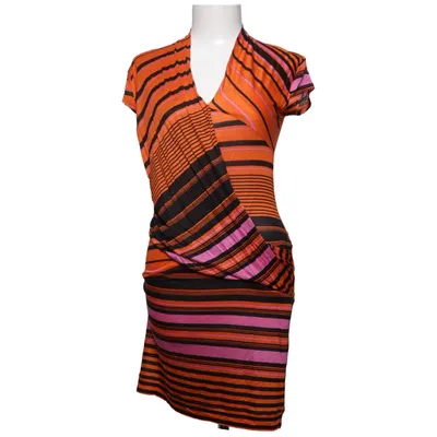 Jurk (Oranje, Zwart, Roze) van Mango Collection