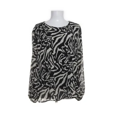 Blouse (Black, White) from Isaya Polyester, Viscose, Elastane