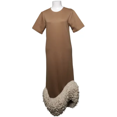 Jurk (Bruin, Beige) van Bouguessa Katoen, Polyester