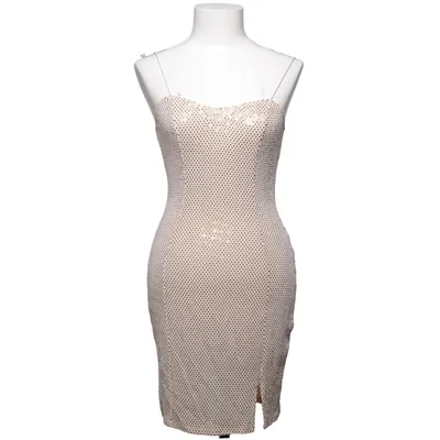 Kjole (Beige) fra Flounce Elastan, Metallfiber, Polyamid