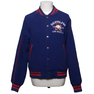 Collegejacka (Blå, Röd) från DePalma Polyester, Ull