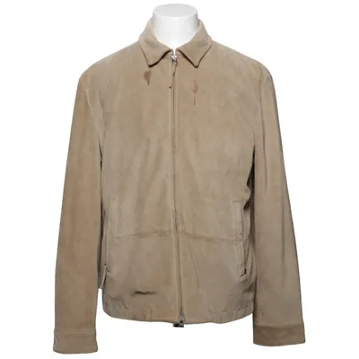 Läderjacka (Beige) från Banana Republic Skinn, Polyester