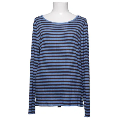 Langarmshirt (Blau, Braun) von Ichi Elasthan, Viskose