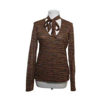 Knytblus (Brun, Svart) från Sisley Polyester, Viskos