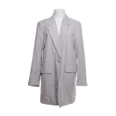 Blazer (Gray) from H&M Linen, Polyester, Viscose