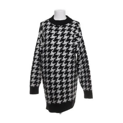 Kleid (Schwarz, Weiß) von H&M Acryl, Elasthan, Polyester, Wolle