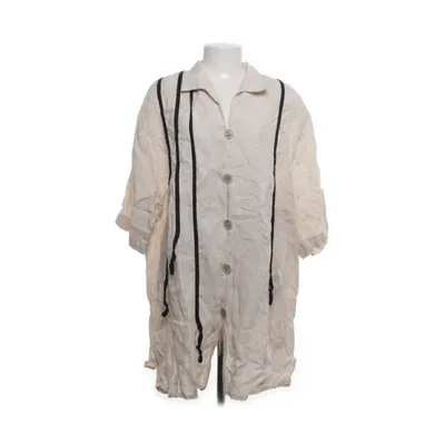 Korte mouwen shirt (Beige) van Sempre Piu by Chalou Linnen