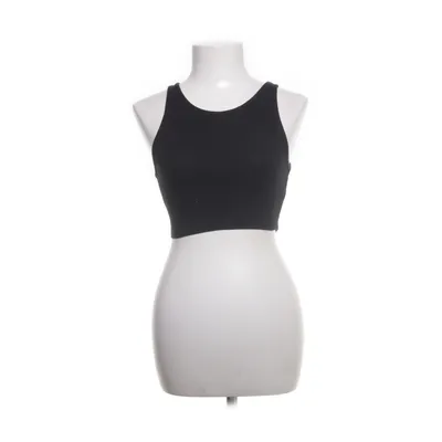 Crop top (Black) from Zara Cotton, Elastane