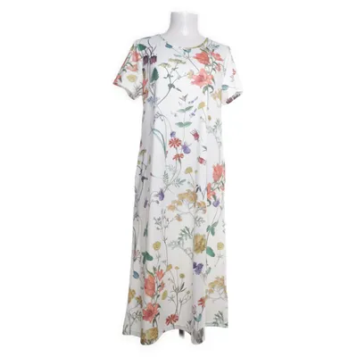 Maxi dress (White, Multicolored) from Maria & Gabriele Polyester, Cotton