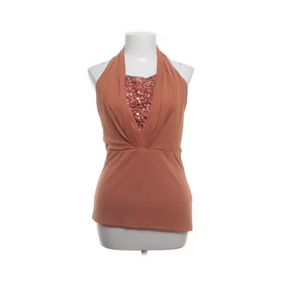 Halternecktopp (Brun) från Mango Suit Polyester, Viskos