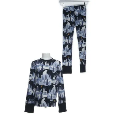 Pyjamas (Blå, Vit, Svart, Grå, Flerfärgad) från Polarn O. Pyret Elastan, Ekologisk bomull