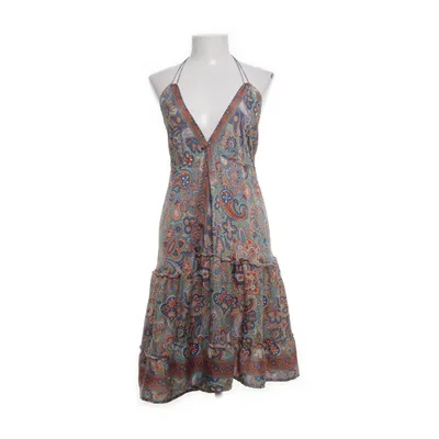 Halterneck dress (Green, Multicolored) from Swarna Silk