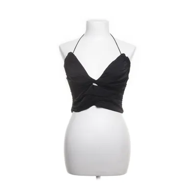 Halter neck top (Black) from Zara Viscose