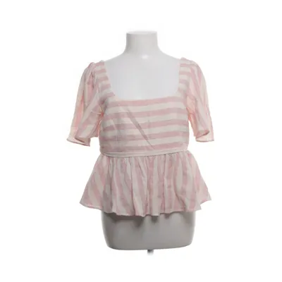 Peplumbluse (Pink, Beige) fra Zara Trafaluc Bomuld, Polyester, Viscose