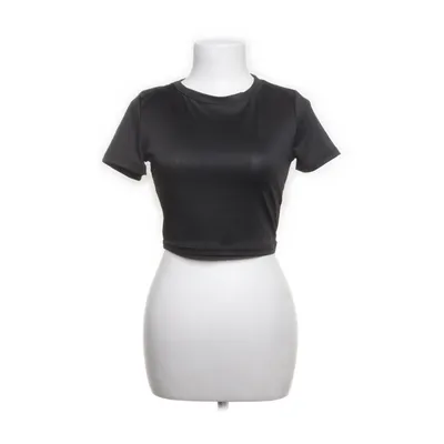 Crop top (Zwart) van Shein Polyester, Elastaan